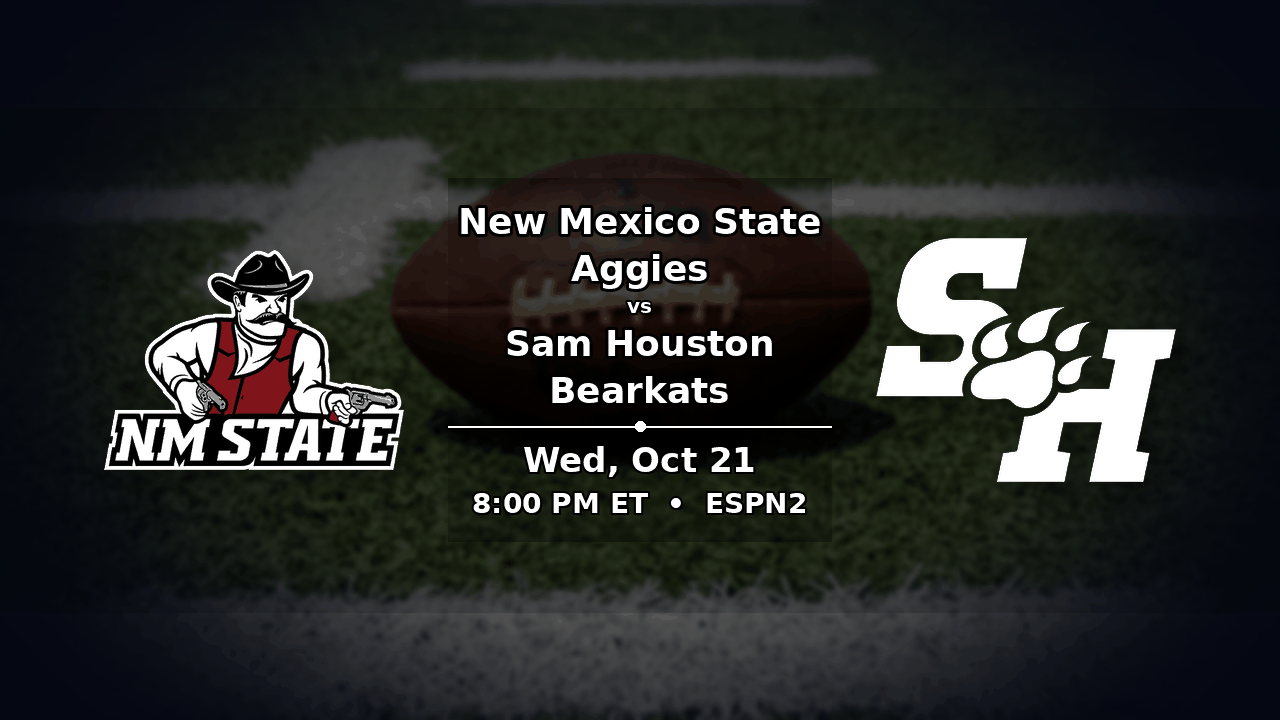 New Mexico State vs Sam Houston odds preview – Wednesday, October 21, 2026