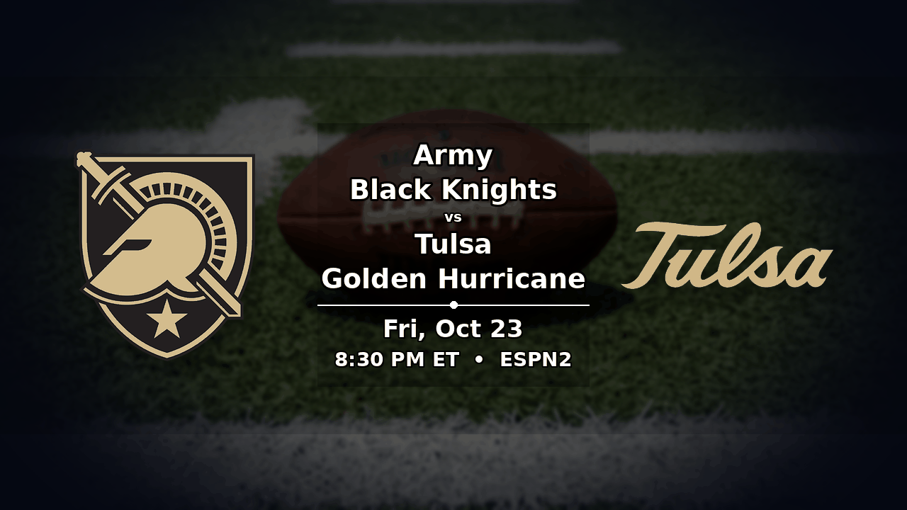 Army vs Tulsa odds preview – Friday, October 23, 2026
