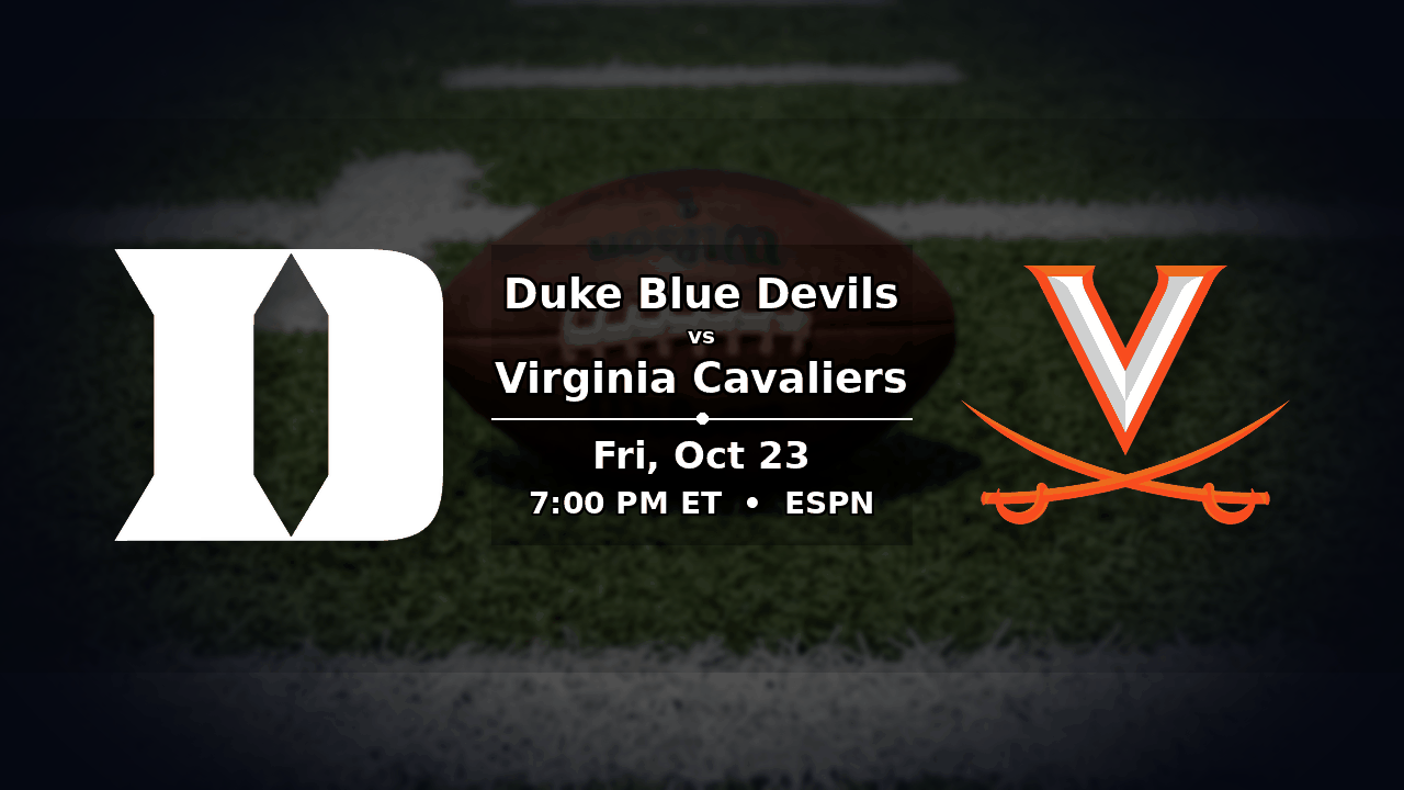 Duke vs Virginia odds preview – Friday, October 23, 2026