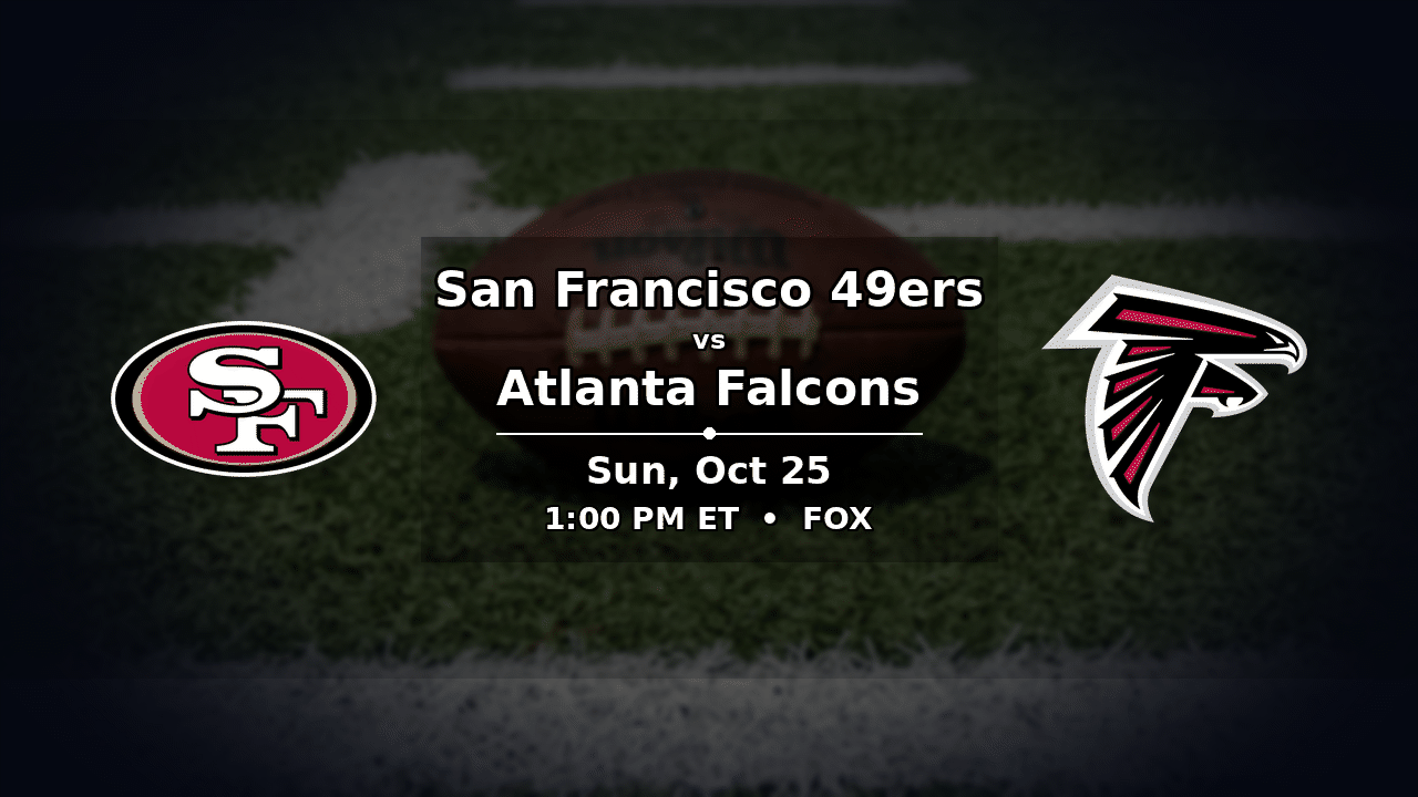 49ers vs Falcons odds preview – Sunday, October 25, 2026