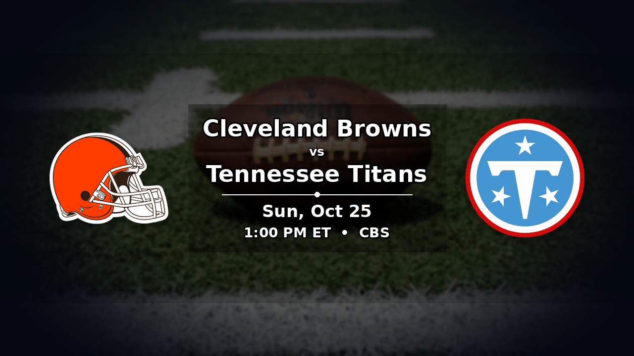 Browns vs Titans odds preview – Sunday, October 25, 2026