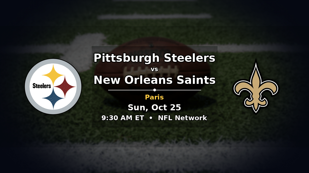 Steelers vs Saints odds preview – Sunday, October 25, 2026