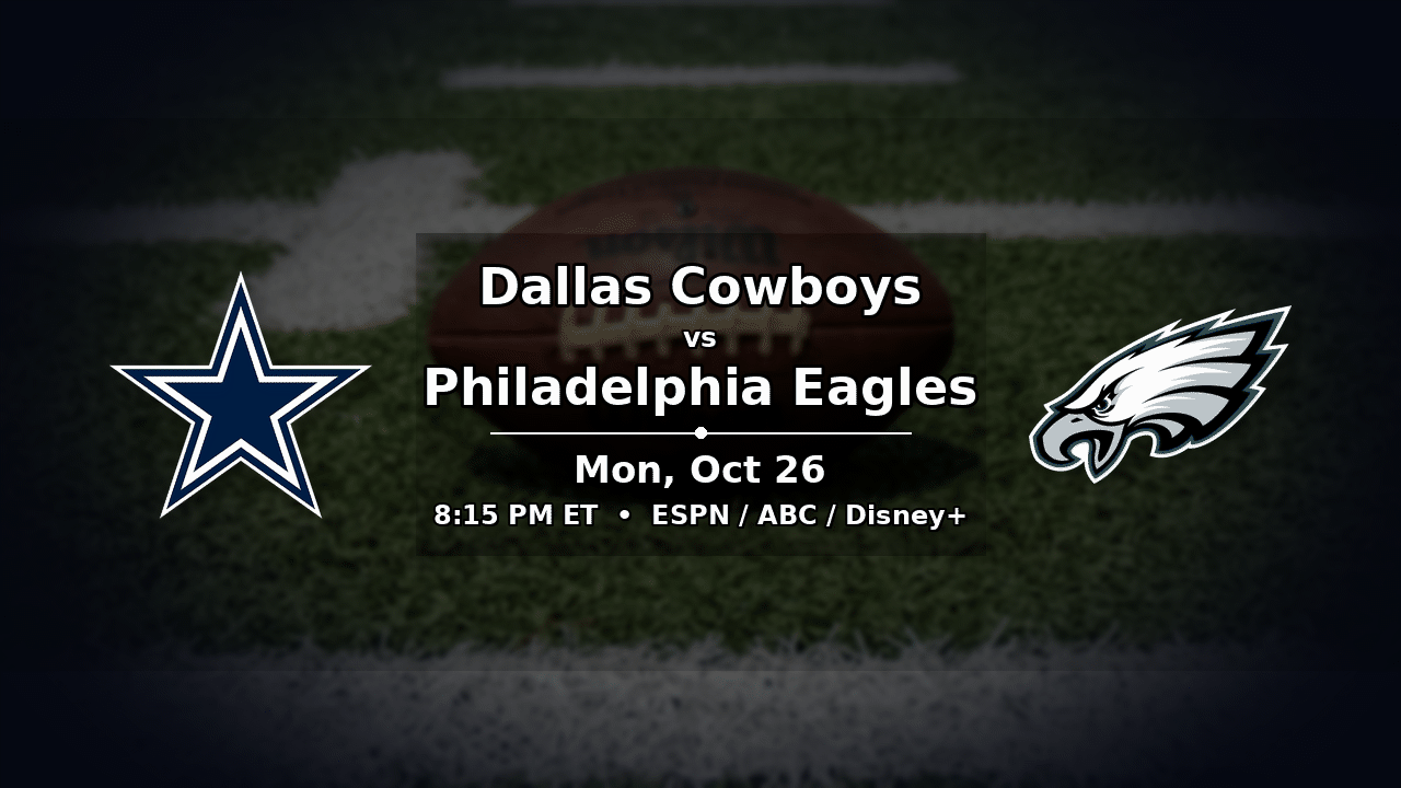 Cowboys vs Eagles odds preview – Monday, October 26, 2026