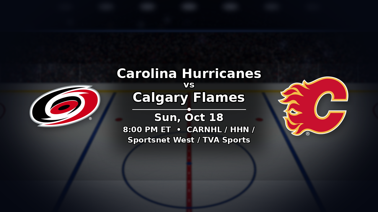 Hurricanes vs Flames odds preview – October 18, 2026