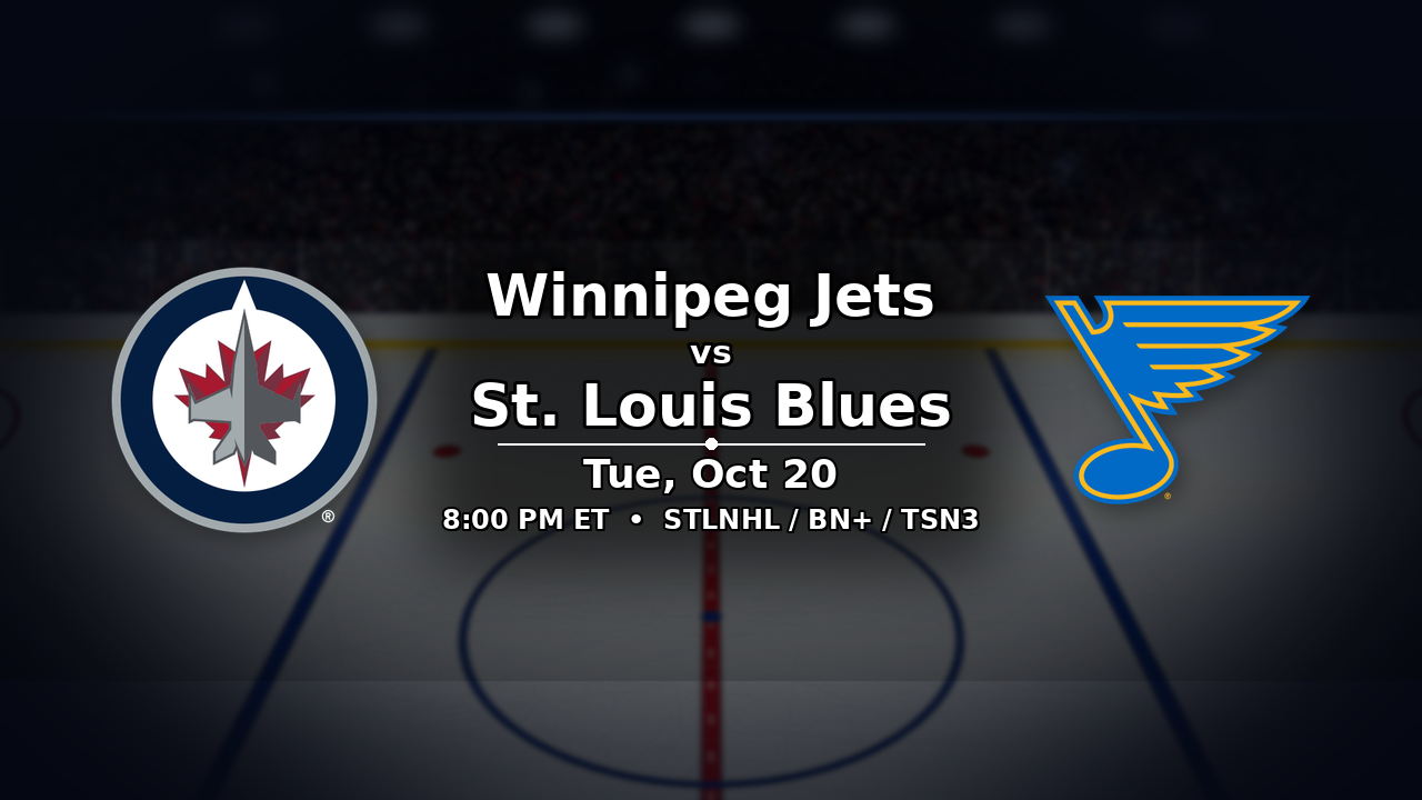 Jets vs Blues odds preview – October 20, 2026