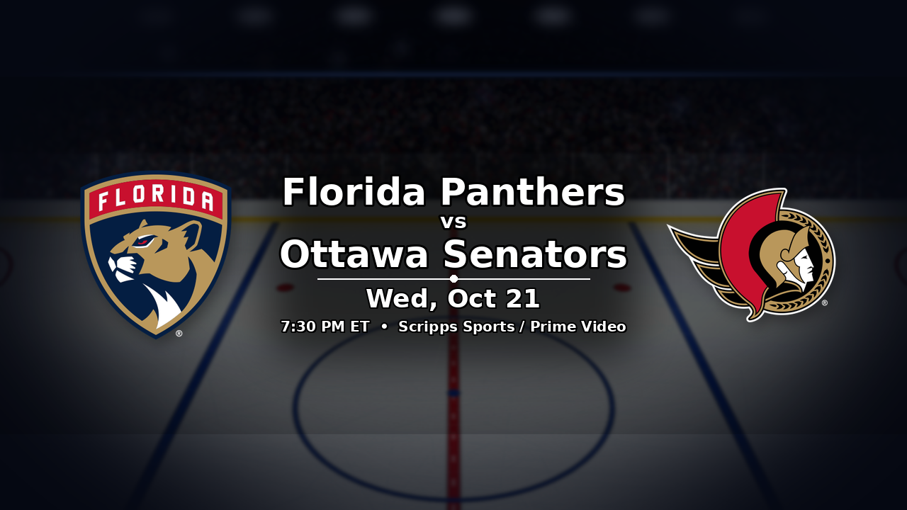 Panthers vs Senators odds preview – October 21, 2026