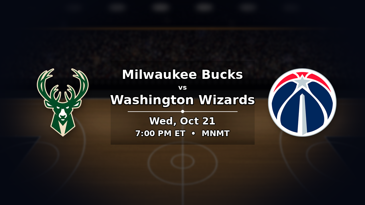 Bucks vs Wizards odds preview – October 21, 2026