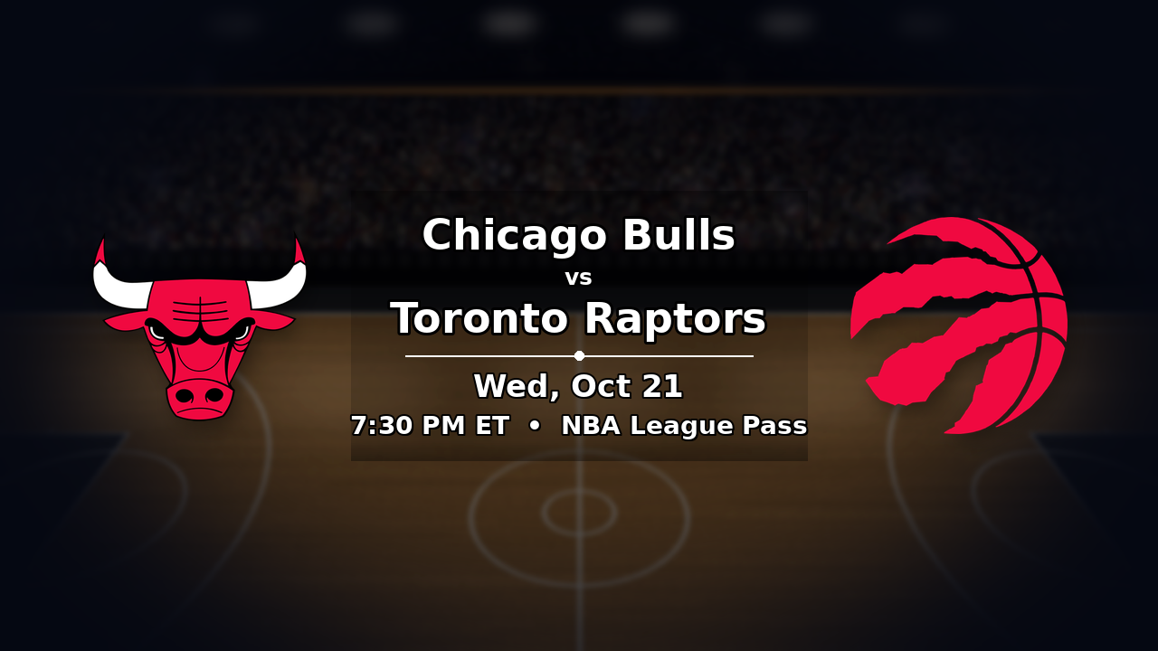 Bulls vs Raptors odds preview – October 21, 2026