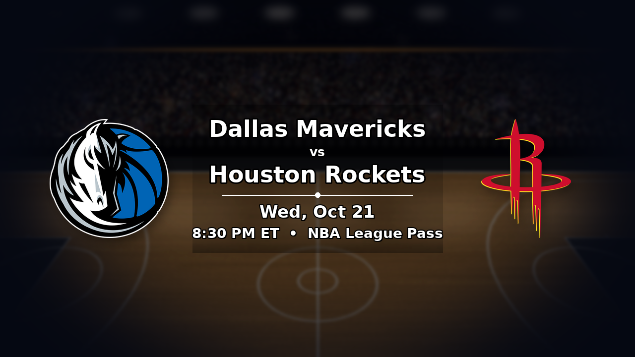 Mavericks vs Rockets odds preview – October 21, 2026