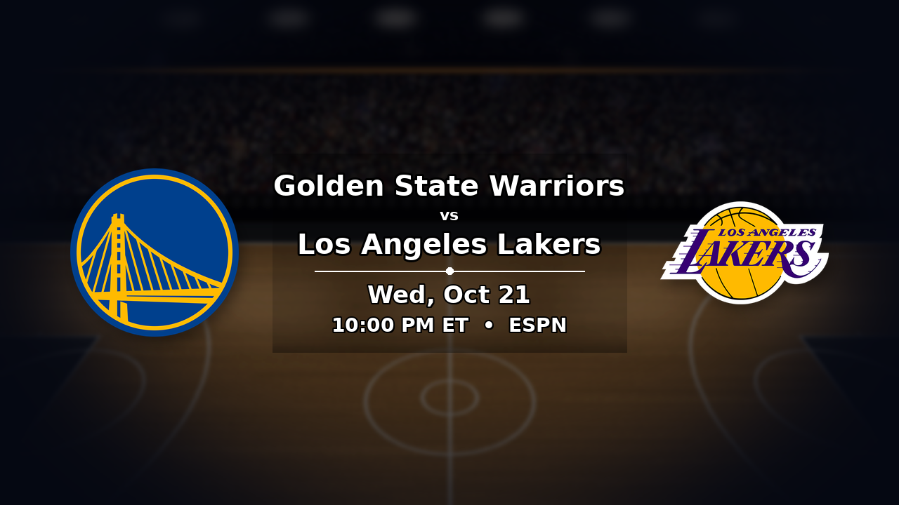 Warriors vs Lakers odds preview – October 21, 2026