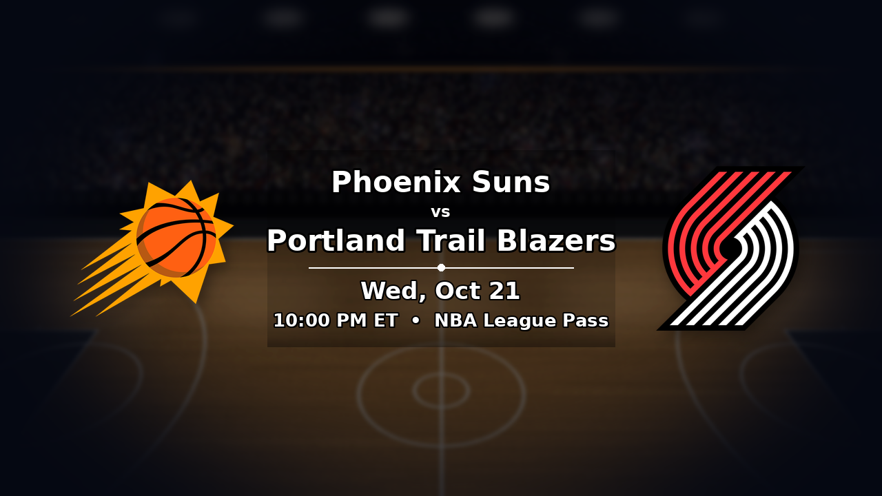 Suns vs Trail Blazers odds preview – October 21, 2026