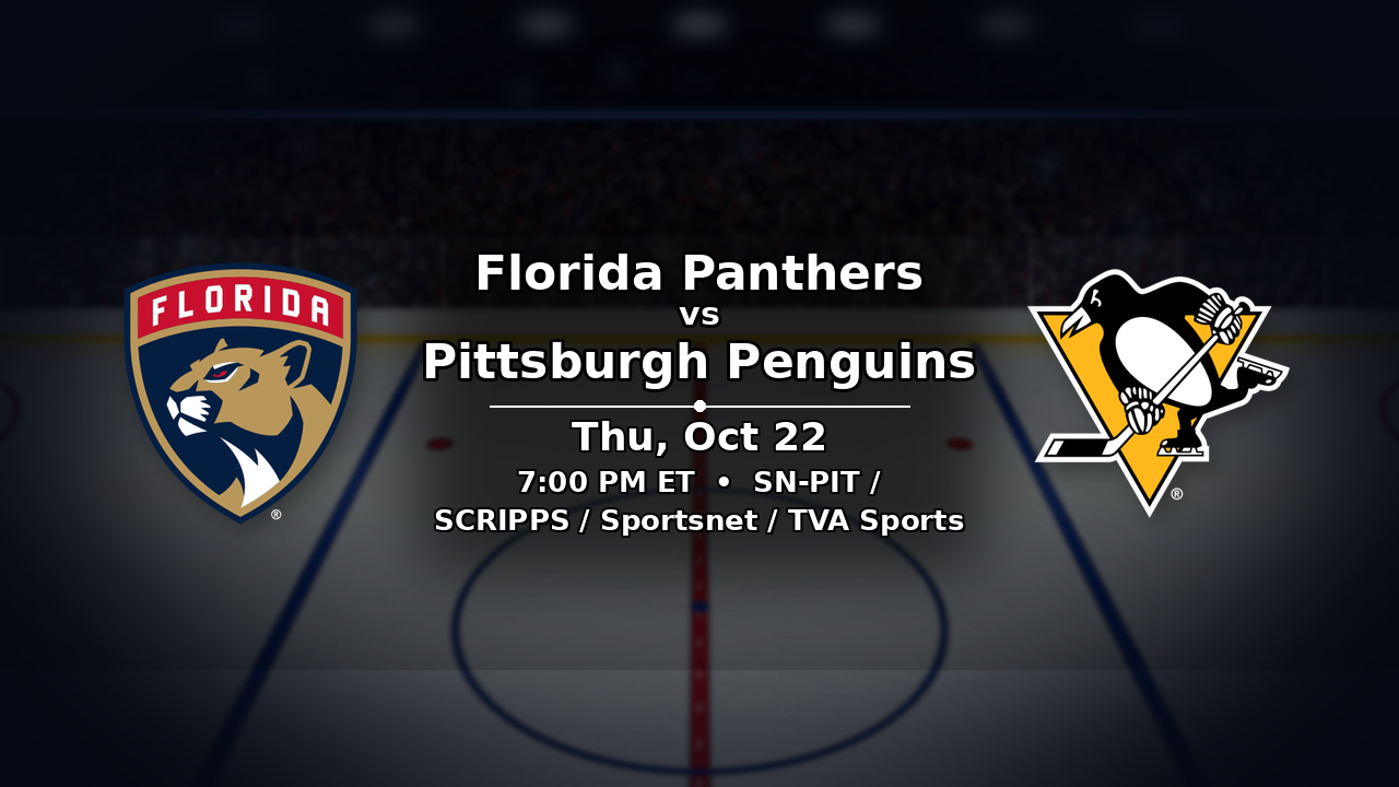 Panthers vs Penguins odds preview – October 22, 2026